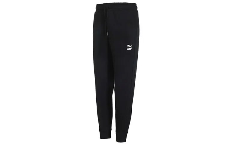 Мужские трикотажные спортивные штаны Puma, цвет Black