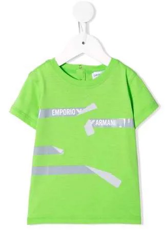 Emporio Armani Kids футболка с круглым вырезом и графичным принтом