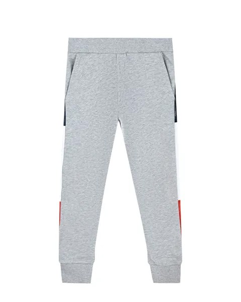Спортивные брюки с лампасами в цветах французского флага Moncler детские