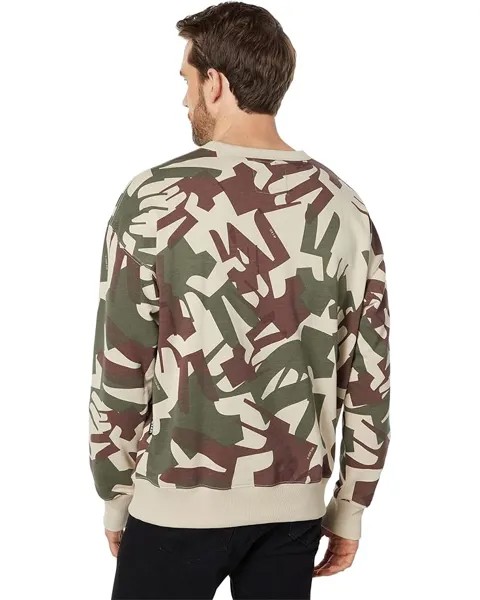 Толстовка G-Star Camo Oversized R Sweatshirt, цвет Dark Brick Peacehand