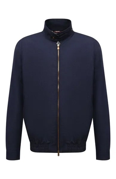 Бомбер из шерсти и льна Brunello Cucinelli