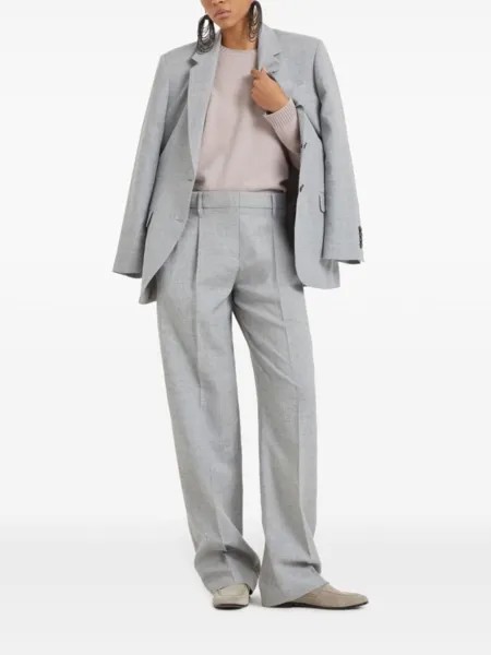 Brunello Cucinelli кашемировый джемпер с декором Monili, розовый