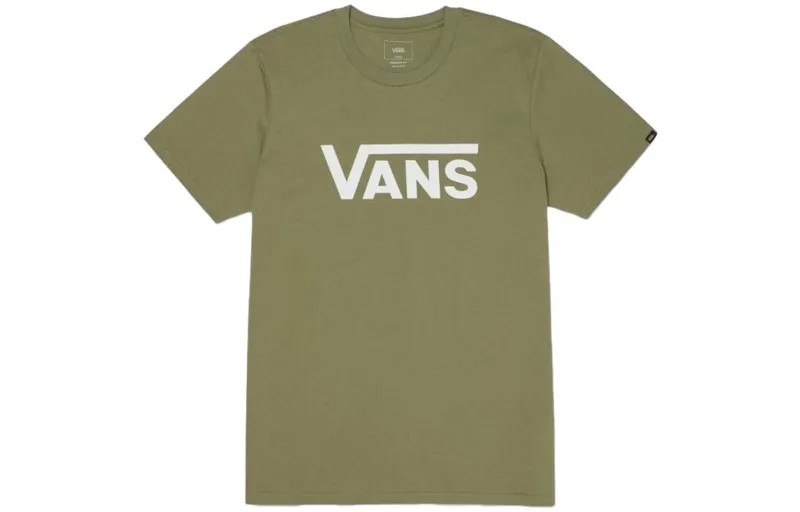 Футболка унисекс зеленая Vans, зеленый