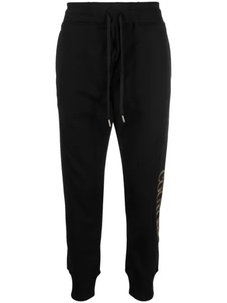 Versace Jeans Couture спортивные брюки с логотипом, черный