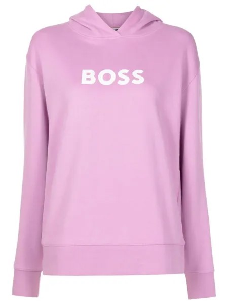 BOSS худи с логотипом, розовый