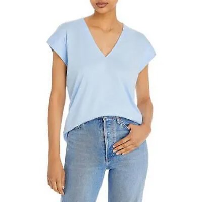 Женская футболка Frame Le Mid Rise с v-образным вырезом и короткими рукавами, блузка BHFO 5834