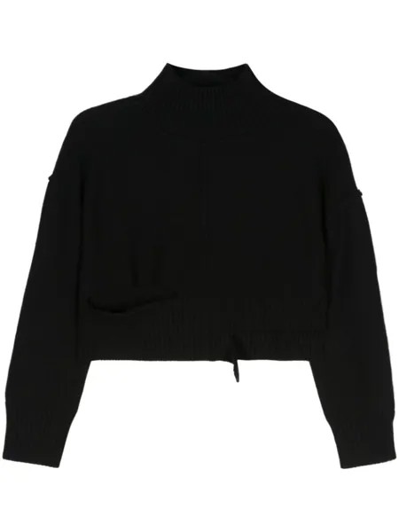 MM6 Maison Margiela укороченный джемпер, черный