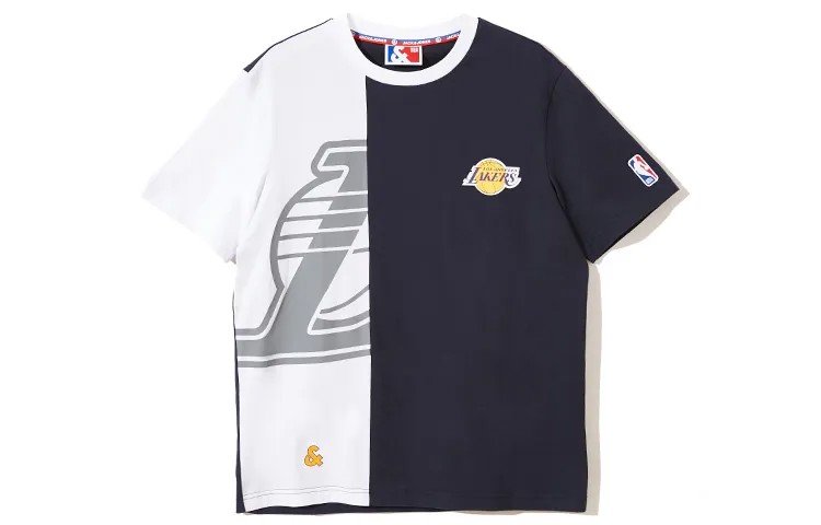 Футболка Nba X Jack&Jones X Lakers Nba Мужская Jack Jones, цвет Set (T-shirt + light floral gray shorts)