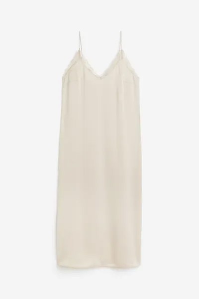 Платье H&M Strapless, светло-бежевый