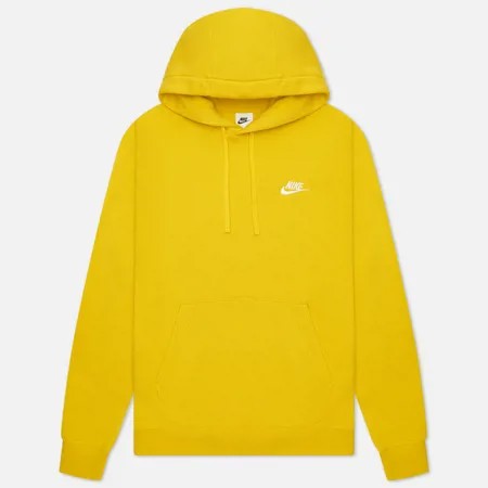 Мужская толстовка Nike Sportswear Club Fleece Hoodie, цвет жёлтый, размер M