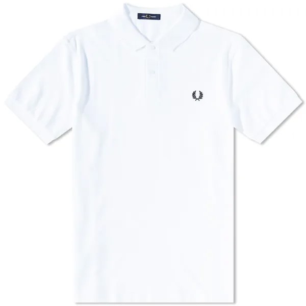 Однотонная рубашка-поло Fred Perry, белый