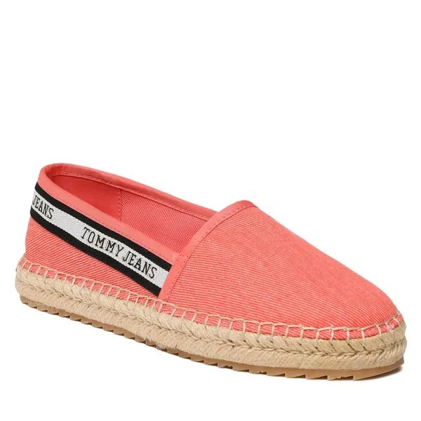 Туфли Tommy Jeans TjwFlatform Webbing, коралл