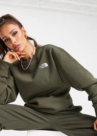 Свитшот цвета хаки The North Face Essential – эксклюзивно для ASOS-Зеленый цвет