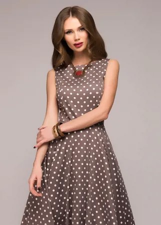 Вечернее платье женское 1001dress DM00532BG бежевое 46