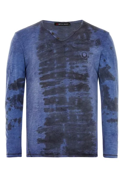 Лонгслив Cipo & Baxx Langarmshirt, синий