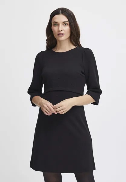 Трикотажное платье Fransa, черный