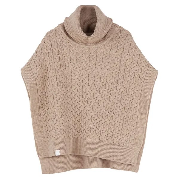 Жилет Makia Leaf Collar Knit, бежевый