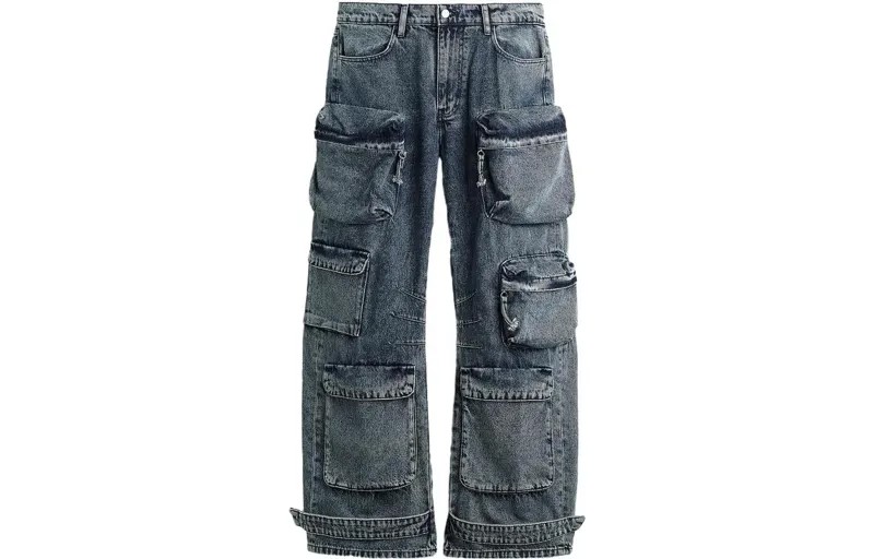 Джинсы мужские средние синие Zara, синий