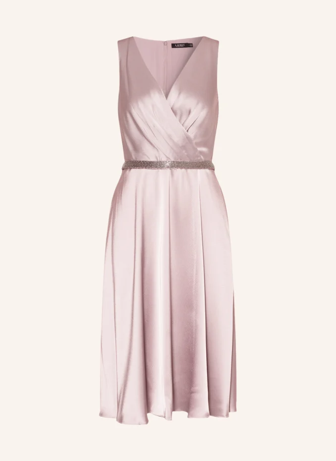 Атласное платье lajamu с драгоценными камнями Lauren Ralph Lauren, фиолетовый