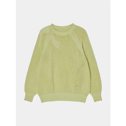 Свитер After Pray INTARSIA NETTING CROCHET, размер L, желтый