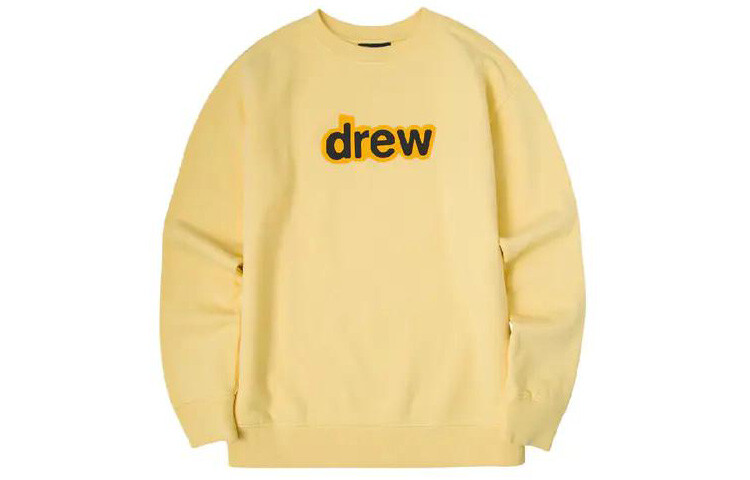 Свитшот с логотипом Letter Series унисекс бледно-желтый Drew House, светло-желтый