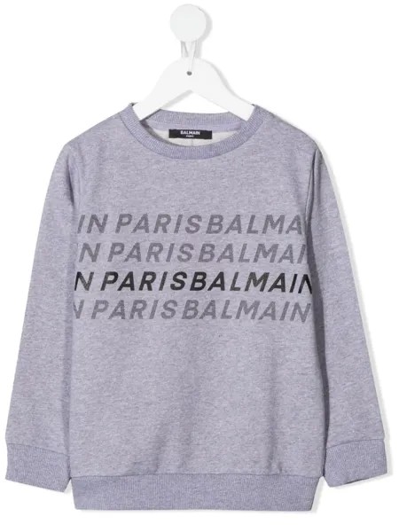 Balmain Kids толстовка с логотипом