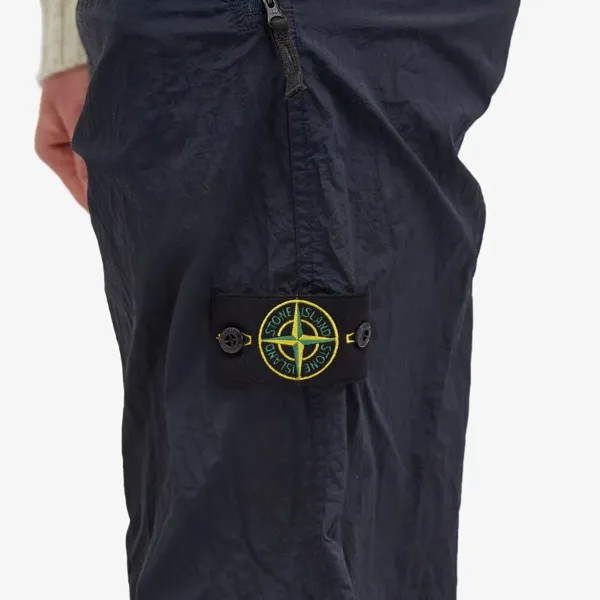 Stone Island Брюки из нейлона и металла из эконила, синий