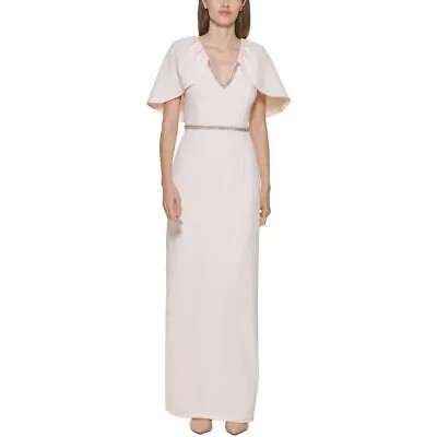 Calvin Klein Женское розовое вечернее платье с украшением 12 BHFO 0159