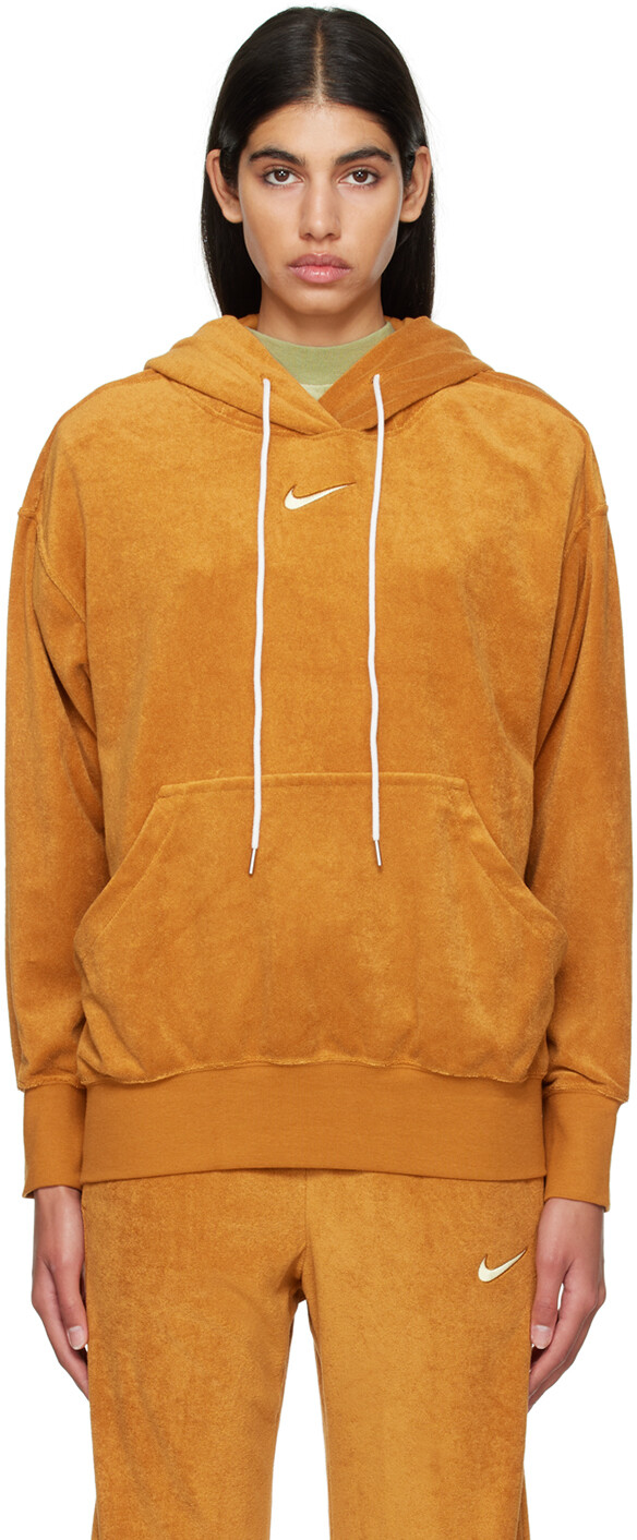 Худи оверсайз оранжевого цвета Nike