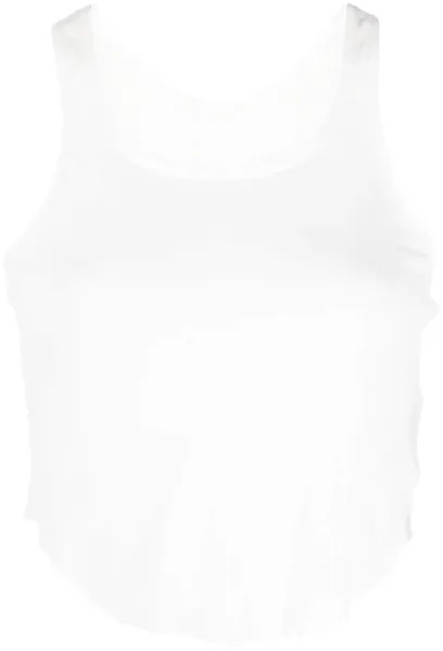 Rick Owens DRKSHDW укороченный топ из джерси, белый