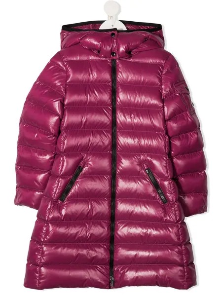 Moncler Enfant длинный пуховик Moka