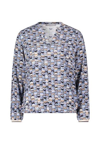 Блуза-слип с принтом BETTY & CO, цвет Light Blue Camel