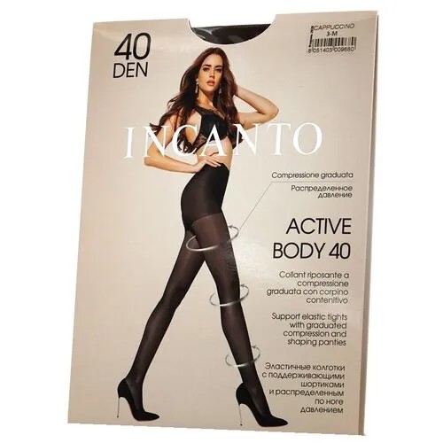 Колготки  Incanto Active Body, 40 den, размер 3, коричневый