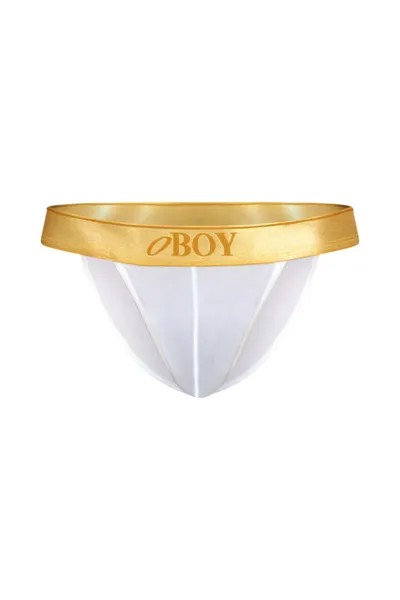 Трусы Oboy Tanga GOLD, белый