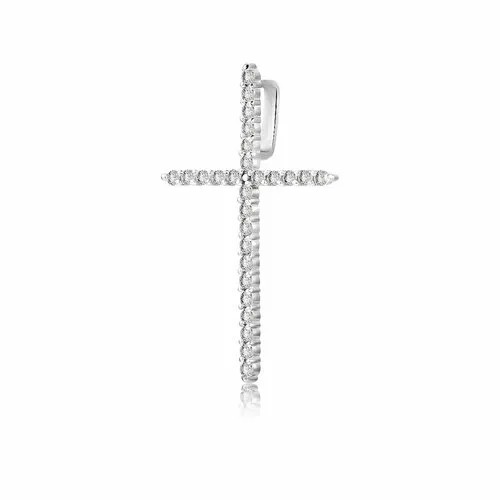 Подвеска VALTERA, серебро, 925 проба, родирование, фианит, размер 3 см.