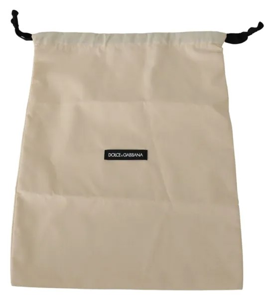 DOLCE - GABBANA Сумка-пылесборник Бежевая однотонная сумка для обуви с логотипом 38см x 30см