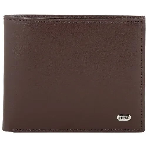 Портмоне Petek 1855 179.000.222, фактура гладкая, коричневый