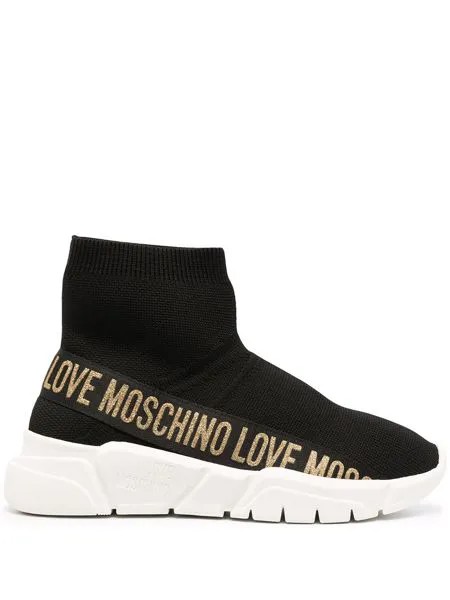 Love Moschino кроссовки-носки с логотипом