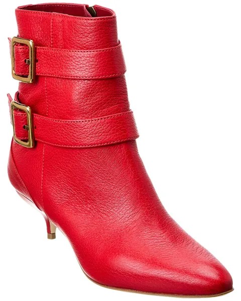 Кожаные ботильоны Manolo Blahnik Alciona 50, красный