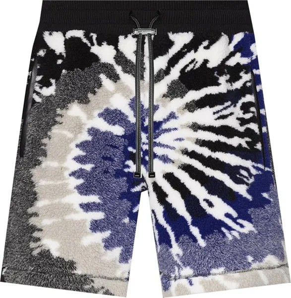 Шорты Amiri Tie Dye Polar Fleece Shorts 'Blue/Black', синий