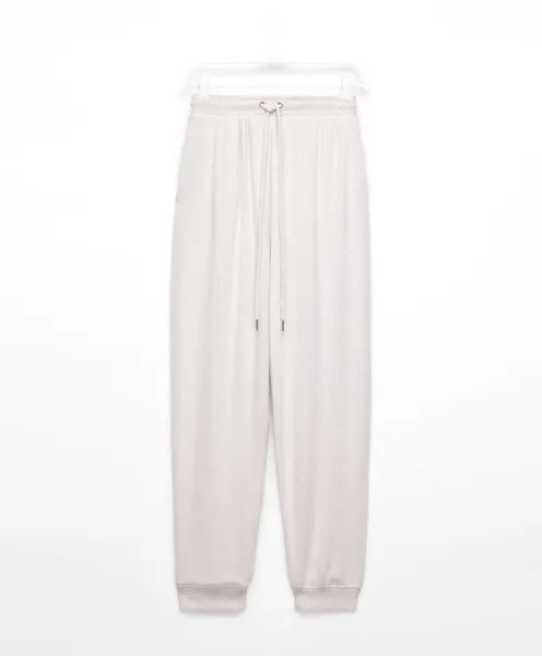 Пижамные брюки Oysho Brushed Joggers, песочный меланж