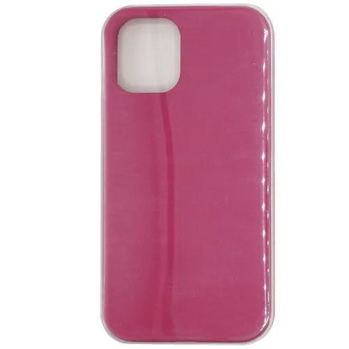 Чехол для iPhone 12 mini (силиконовый) гранат