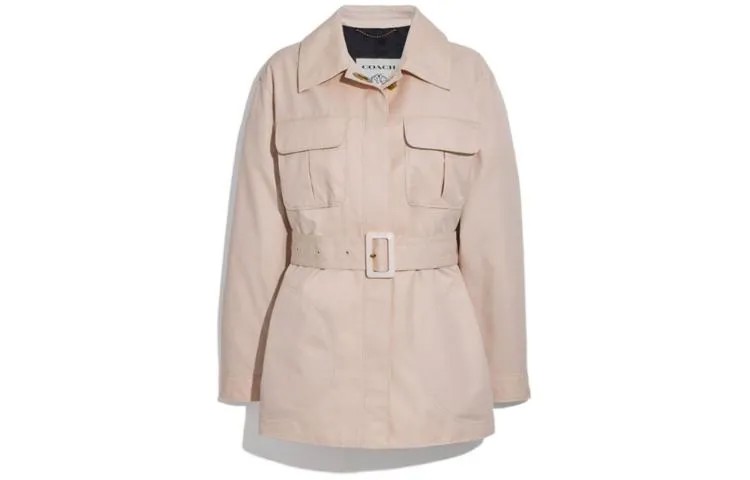 Женский тренч COACH, цвет Almond