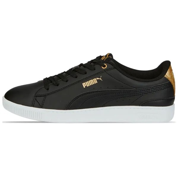 Кроссовки Puma Vikky V3 Skateboarding Shoes Women's Low-top Black/gold, черный/золотой