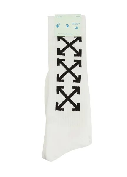 Женские носки с белым логотипом Off-White