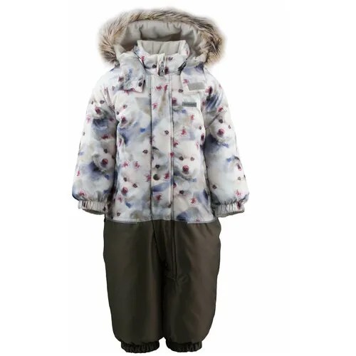 Комбинезон KERRY FUN K19409, размер 80, белый, коричневый
