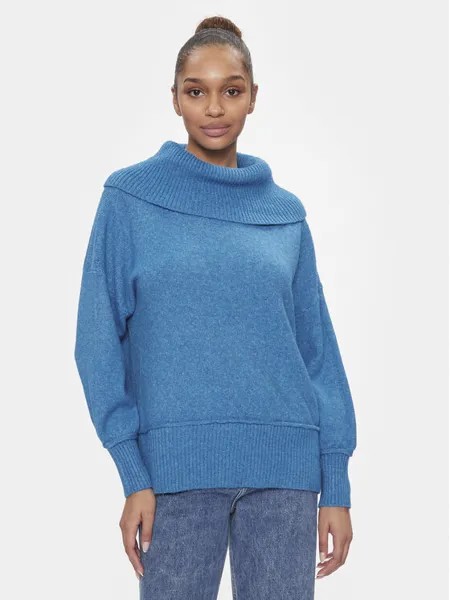 Пуловер свободного кроя Only, синий