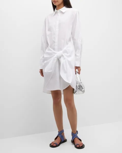 Мини-платье-рубашка Charlotte с завязками на талии Derek Lam 10 Crosby