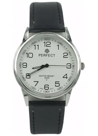 Perfect часы наручные, мужские, кварцевые, на батарейке, кожаный ремень, японский механизм GX017-402-1