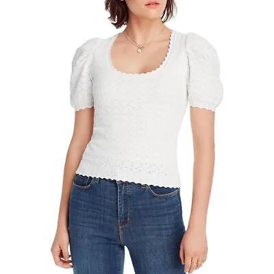 Женская блузка-рубашка LINI Danielle, белая текстурированная трикотажная рубашка, топ M BHFO 2090